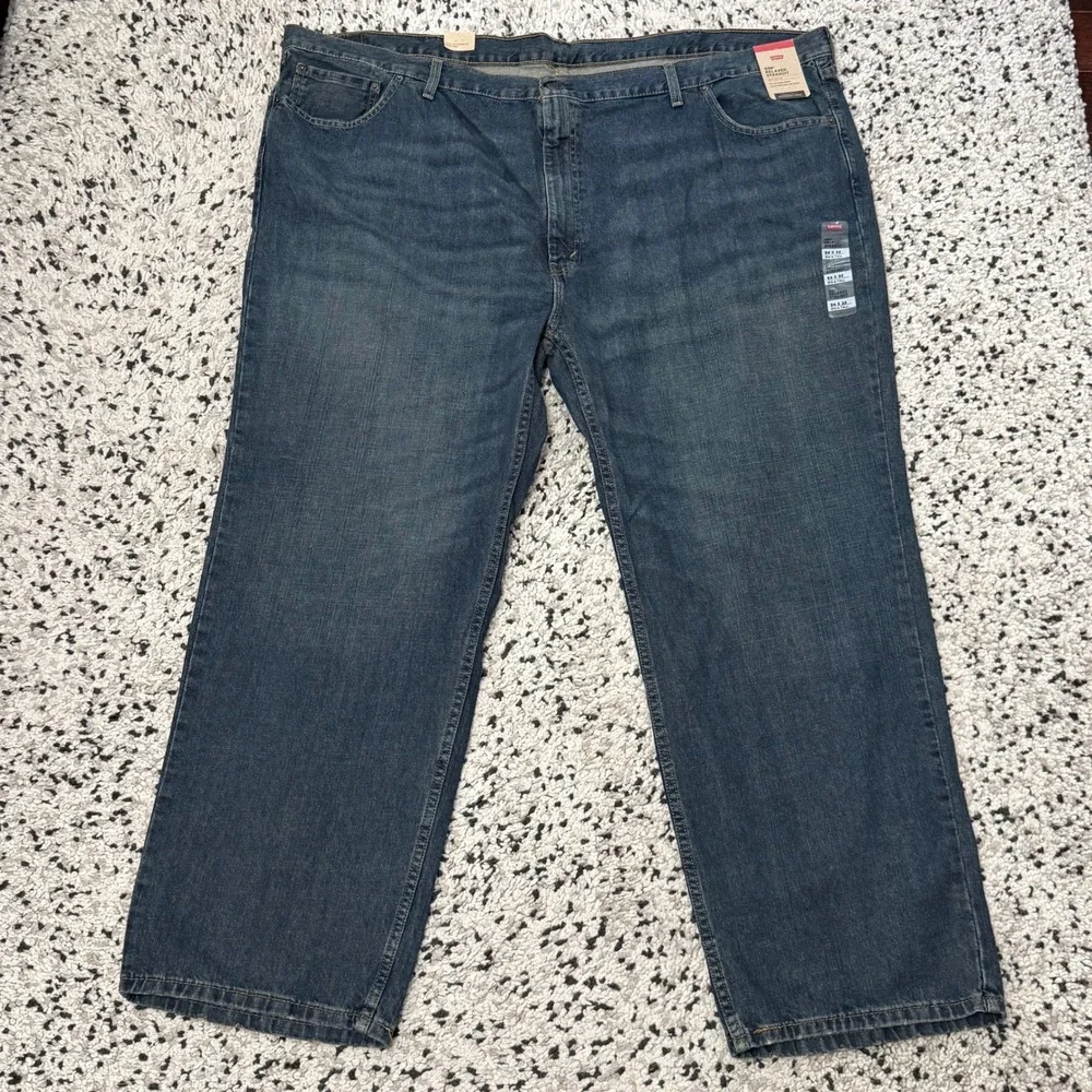 NEW Levi's 559 Mens 54x32 Relaxed Straight Leg Denim Blue Jeans